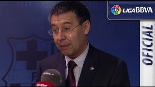 Interview Bartomeu after FC Barcelona (1-1) Atlético de Madrid - HD