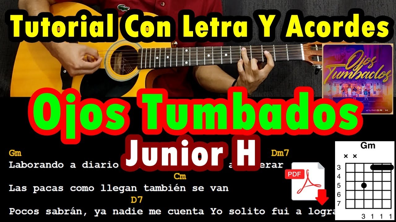 Ojos Tumbados Alto Linaje X Junior H Tutorial Acordes Letra