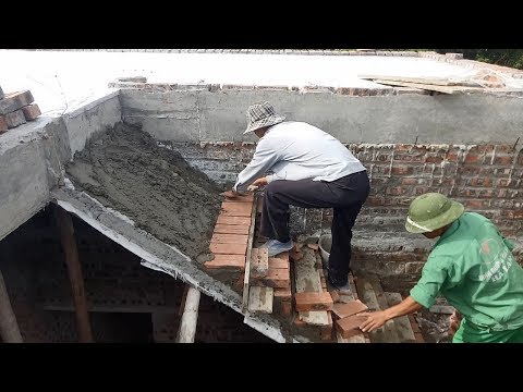 How to Build Stairs - Construction Stairs Made of Brick and Cement Sand Mixture How to Build Stairs - Construction Stairs Made of Brick and Cement Sand Mixture