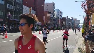 東京マラソン2021見物―25km(森下駅)付近①　Sightseeing on TOKYO MARATHON 2021―close to 25km (near Morishita Sta.) 1