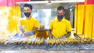 ഒമാനി സ്ട്രീറ്റ് ഫുഡ് രാത്രിയിൽ!! അനന്തമായ മിഷ്കാക്ക് + ഒമാനി ബർഗറുകൾ | മസ്‌കറ്റ്, ഒമാൻ