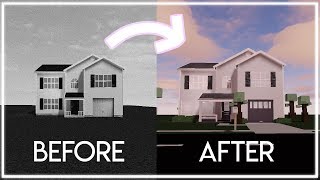 Suburban House Speed Build Roblox Studio Part 1 - roblox studio low poly world timelapse 7