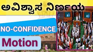 ಅವಿಶ್ವಾಸ ನಿರ್ಣಯ | No-Confidence Motion