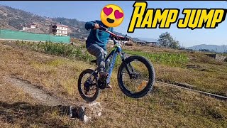 JUMP BANAKO TARA BIGRIYO 😥MOUNTAIN BIKING NEPAL