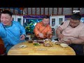 giant sized buuz with roast duck for mighty mongolian wrestlers mukbang nomads eat like mongols