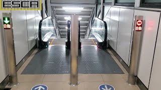 【起動あり】多摩モノレール 万願寺駅 R2 エスカレーター 下り フジテック Tama Monorail Manganji station Escalator Fujitec