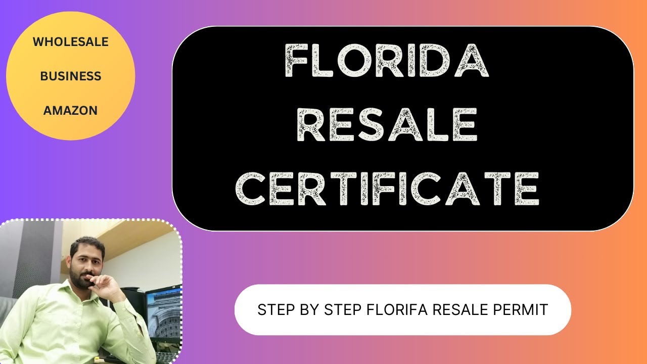 How To Get Florida Resale Certificate | Sales Tax Exemption | Resale ...