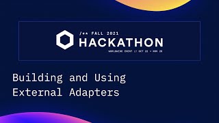 Chainlink Hackathon | Building and using External Adapters