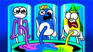 Who STOLE the Rainbow Friends COLORS? || Crazy Tooth Is a PAINT STEALER?! || Very SAD Story