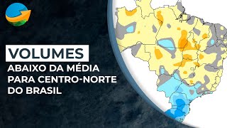 Chuvas no centro-norte do Brasil: volumes abaixo da média em outubro