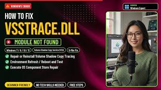 Fix vsstrace.dll VSS Error!
