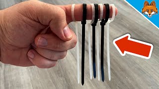 8 Tricks with Cable Ties that EVERYONE should know💥 (GENIUS) 🤯