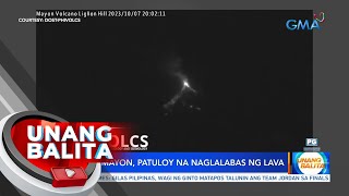 Bulkang Mayon, patuloy na naglalabas ng lava | UB