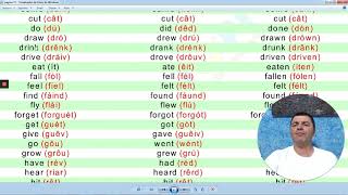 Verbos Irregulares em inglês com pronúncia escrita Iupi (parte I)