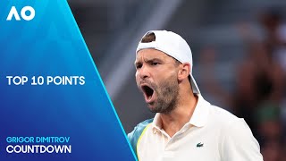 Grigor Dimitrov Top 10 Points | Australian Open 2024