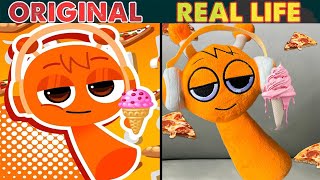 Best TikToks of Incredibox Sprunki: OREN EAT ICE CREAM! | Original vs Plush Toys