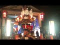 令和５年　弥栄神社夏祭り宵々宮　鶴橋　宮入後　地車囃子　龍踊り