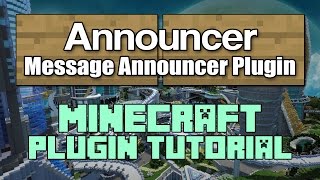 Announcer 1.9 Plugin Tutorial Minecraft