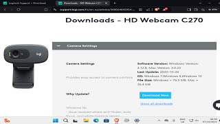 How To Download \u0026 Install Logitech HD Webcam C270 Driver on Windows PC \u0026 Mac