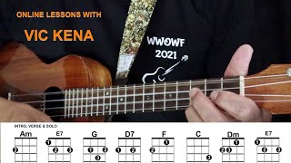 FREE ONLINE UKULELE LESSONS FOR BEGINNERS. PLAY HOTEL CALIFORNIA IN JUST 6WKS. Transposed to key C