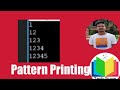 Pattern Printing logic -4 | C programming for beginners | C programming