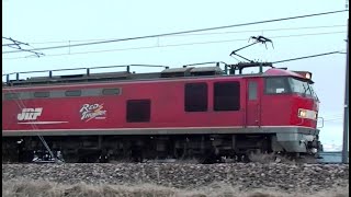 レッドサンダー510-3牽引高速貨物3098ﾚ　札幌→東青森→吹田→福岡