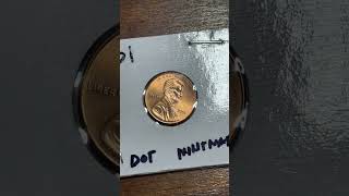 2001 lincoln cent dot mint mark