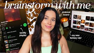 brainstorm a NEW BOOK with me 👩🏻‍💻🍂 cozy writing vlog