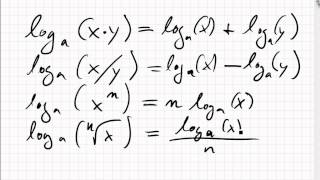 043 Rechenregeln für Logarithmen