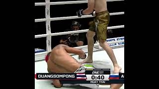 FOLDED HIM 😳 Ibragim Abdulmedzhidov stops Duangsompong in Round 1 #ONEFridayFights88