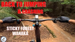 Back to jumping & CRASHING. Sticky Forest Wanaka NZ