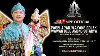 Pagelaran Wayang Golek Dalang Wawan Dede Amung S Edisi 3 September 2022 Live Darmawangi - Sumedang