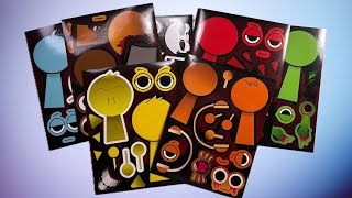 ASMR STICKERS  Incredibox Sprunki Original \u0026Incredibox Sprunki Horror Mod