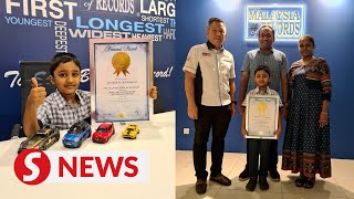 A drive into the book of records for 6-year-old car enthusiast