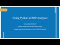 ERP Analysis: Using Python to create data files from ERPLab output