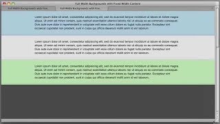 Full Width Background with Fixed Width Content (CSS) 2019
