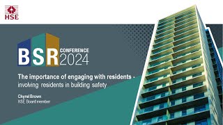 BSR Conference 2024 - The importance of engaging with residents. In conversation with...