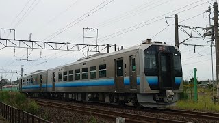 GV-E400系 秋田港クルーズ列車（回送）上る 【2023/09/06㈬】 #ATゲート