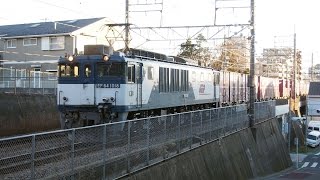 2015.1.12　武蔵野線通過貨物列車　74レ・2091レ・77レ・8063レ