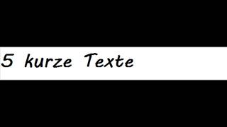 5 kurze texte