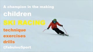 A champion in the making.. Ep.2 alpine skiing children training ski racing technique