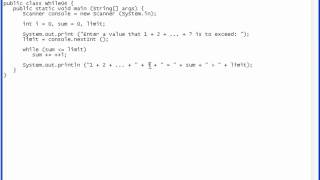 Java Lesson 22 - while Statement Part 02 Examples