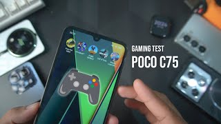 GAMING TEST POCO C75 ⚡ TEST MOBILE LEGENDS, PUBGM, FF MAX \u0026 EFOOTBALL