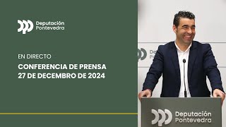 📡 Conferencia de prensa do 27 de decembro de 2024