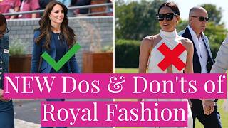 The NEW Dos and Don'ts of Royal Fashion After Queen Elizabeth! What Princess Kate Can Wear Now!