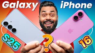 iPhone 16 vs Galaxy S25 Comparison🔥Compact Flagships चं महायुद्ध...⚔️