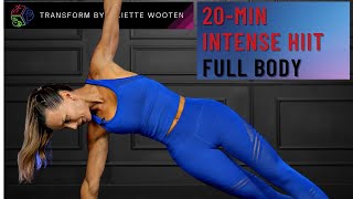20-MIN TOTAL BODY KILLER HIIT (INTENSE) fast weight loss & lean muscle building | Juliette Wooten