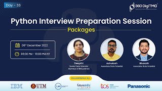 Python Interview Preparation Session | Packages | Day 33 | 360DigiTMG