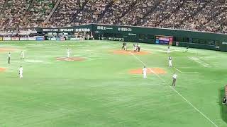 [プロ野球]ライオンズ中村剛也選手がデッドボールになったときのビジター席の様子　2023年7月13日