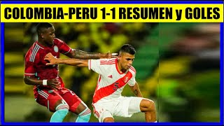 COLOMBIA vs PERU 1-1 RESUMEN y GOLES AMISTOSO en CARTAGENA